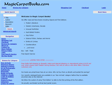 Tablet Screenshot of magiccarpetbooks.com